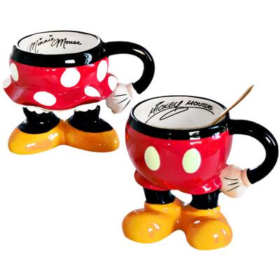 港版米奇米妮半身茶杯情侣马克杯