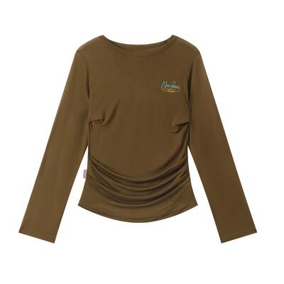 江南先生NewJNXS轻薄透气莱赛尔星星印花罩衫女长袖T恤宽松空调衫