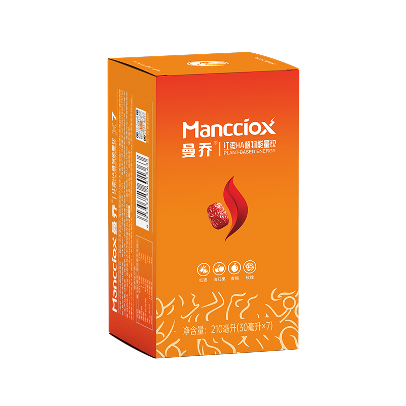 曼喬紅棗HA植物能量飲紅棗汁戶(hù)外運(yùn)動(dòng)補(bǔ)充飲料30g*7袋