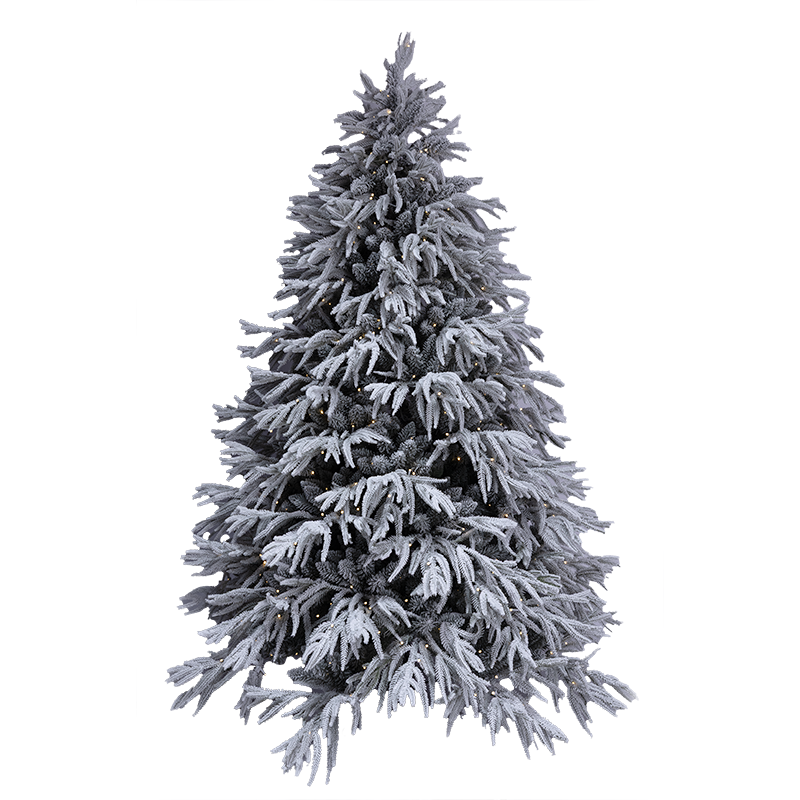圣诞树植绒加密带灯南洋杉ins高级环保阻燃豪华装饰2.1落雪圣诞树