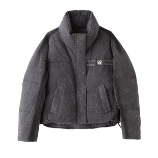 立领短款牛仔羽绒服女2025冬季新款宽松百搭保暖爆款外套时尚休闲