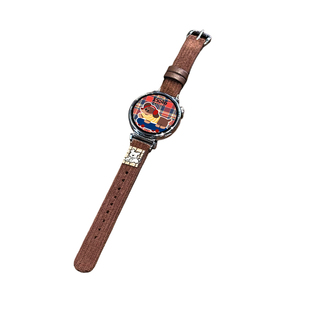 【绒面插画小狗】适用华为GT6表带手表GT5新款watchgt5智能GT5pro绒面布料41mmGT4插画可爱狗GT3女款GT2秋冬