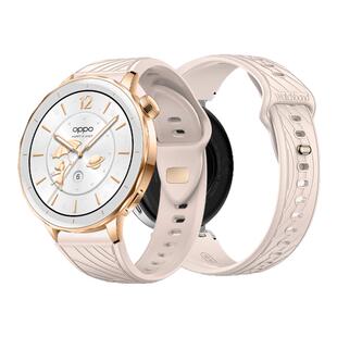 适用OPPOwatchX2Mini手表纹理氟橡胶表带watchx2mini 运动智能手表冰晶款腕表带孙颖莎皓月银表链夏季透气