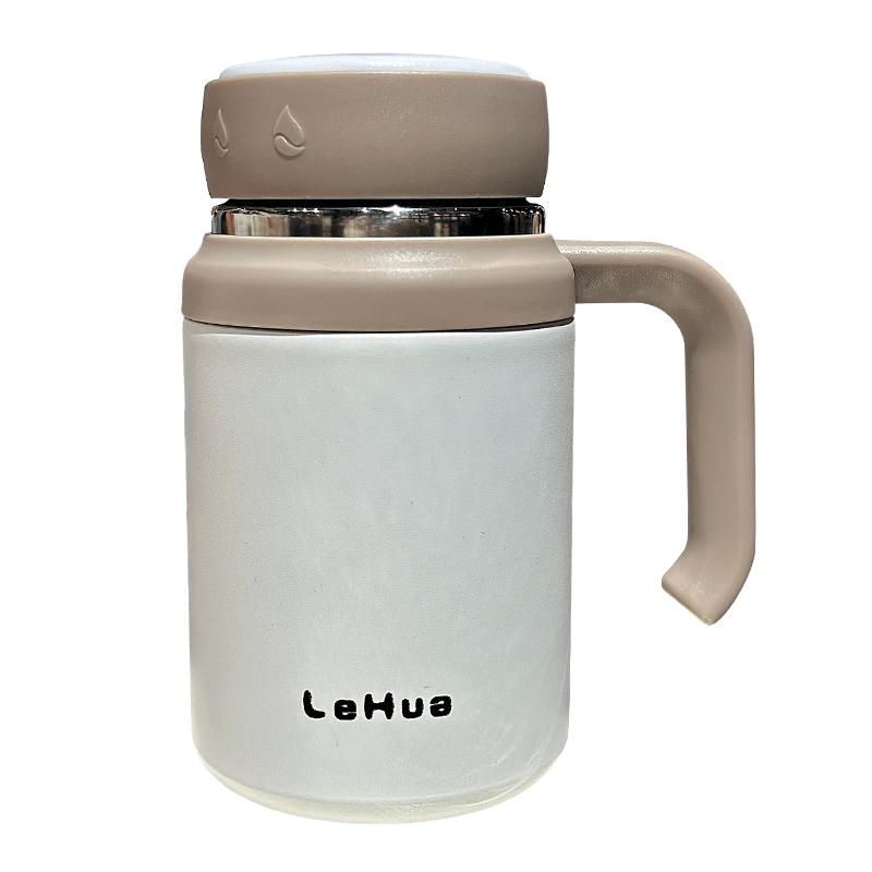 茶水分离保温杯食品级316带手柄