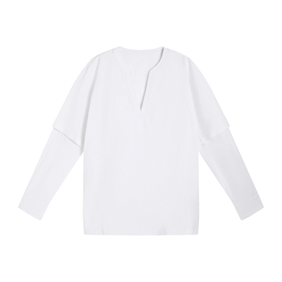 假两件设计感百搭宽松长袖上衣