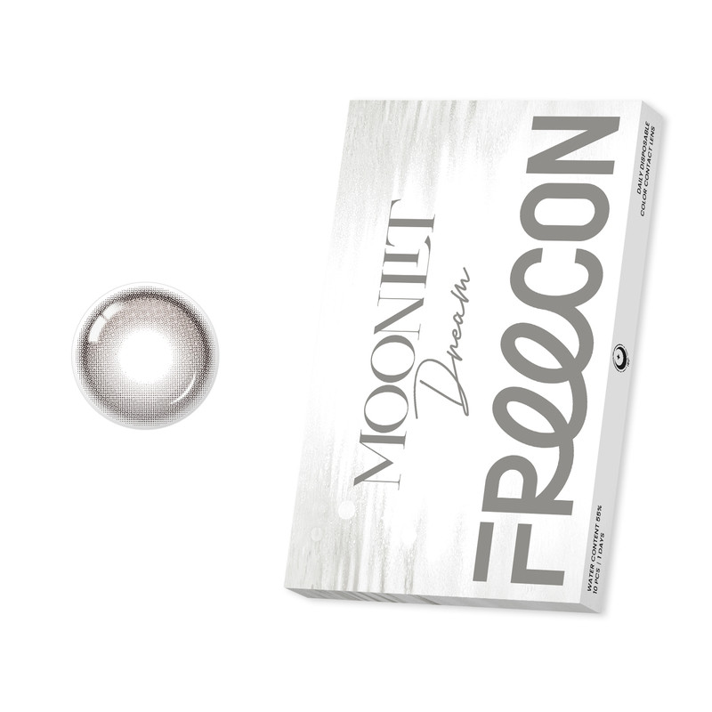 【定轴高光】FREECON美瞳日抛空白信号10片大小直径彩色隐形眼镜