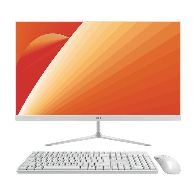 aigo爱国者品牌电脑一体机27英寸高清大屏四核六核八核酷睿i5i7高端家用商务办公台式电脑整机全套