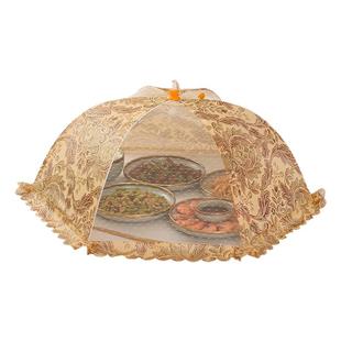 菜盖罩2025新款家用剩菜剩饭收纳神器防苍蝇折叠食物餐桌遮防尘罩