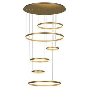 复式楼客厅大吊灯现代简约轻奢loft公寓别墅高档跃层楼中楼大厅灯