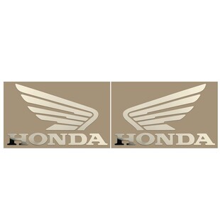 摩托车金属标车贴适用本田HONDA雅马哈YAMAHA车队LOGO装饰铝贴纸