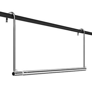 可调节晒衣架室内挂钩式晾衣架不锈钢家用晒衣服被子可伸缩晾衣杆