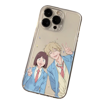 iPhone17苹果12卡通OPPORENO14透明软13ProMax小众华为NOVA15适用16PLUS手机壳红米K80Ultra创意跃动青春校服