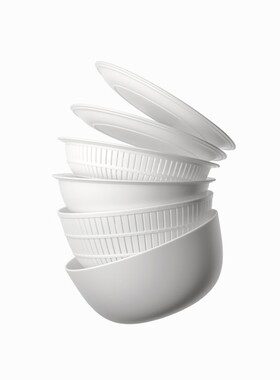 日本进口厨房洗菜盆沥水篮6件套