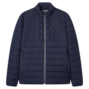 【鹅绒】九牧王男士冬季立领四面弹轻薄羽绒服轻量短款夹克外套