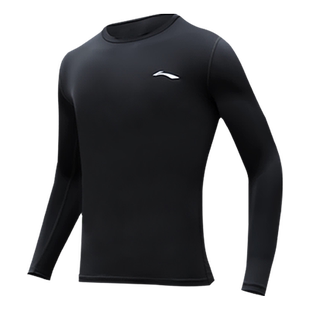 李宁儿童紧身衣速干衣篮球训练服打底裤秋冬加绒男童足球运动套装