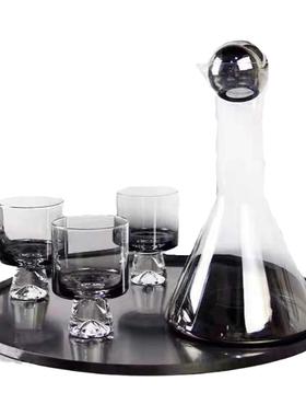 轻奢茶几桌面醒酒器饰品摆设