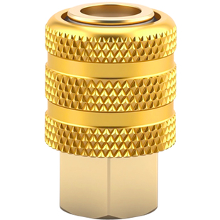 轮胎快速充气嘴加气头汽车胎压表打气咀头子铜制自锁夹头气管接头