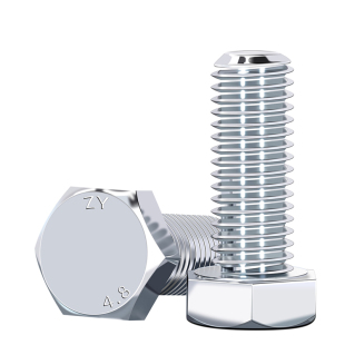 4.8级镀锌外六角螺丝高强度螺栓螺钉螺杆国标全牙螺栓M6M8M10M12