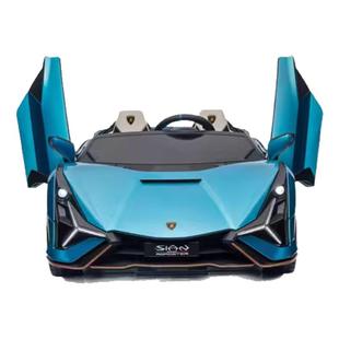 双人座兰博基尼儿童电动汽车四轮玩具可坐大人带遥控宝宝亲子跑车