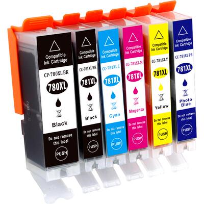 适用佳能780 781墨盒TR8570 TS8170 TS9170彩色打印机PIXMA TS9570 TS8270 TS8370 TS6370 TS707黑色墨水匣