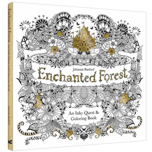 【现货】英文原版Enchanted Forest魔法森林涂色书