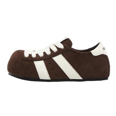 F21内增高绒面德训鞋女2025新款