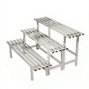 多层组合3层不锈钢加宽厚阶梯金属阳台露台庭院单层室内户外花架