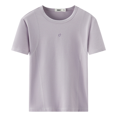 森马吸湿速干防晒分割短袖T恤女