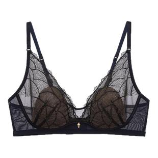 虞书欣同款ubras流光珠贝性感蕾丝轻奢高级显小内衣文胸罩套装女