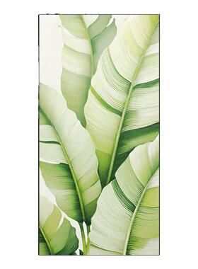 家大业大玄关客厅现代简约肌理感清新植物自粘墙贴画环保壁画贴画