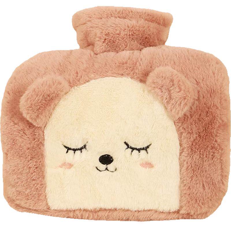 加厚毛绒注水热水袋防漏水暖水袋