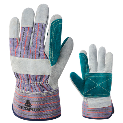 代尔塔牛皮耐磨损防穿刺加工手套