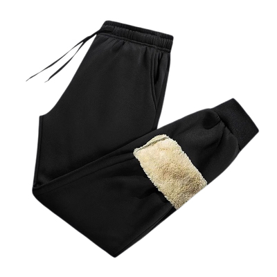 长裤束脚韩版羊羔绒裤子男