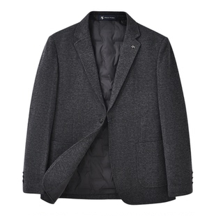 保罗彼得2025冬季男90鸭绒商务西装羽绒服保暖大衣外套FCEDX00030