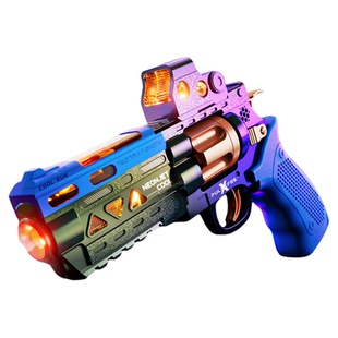 声光喷雾电动玩具枪儿童玩具男孩2小孩5冲锋突击左轮手抢3岁4礼物