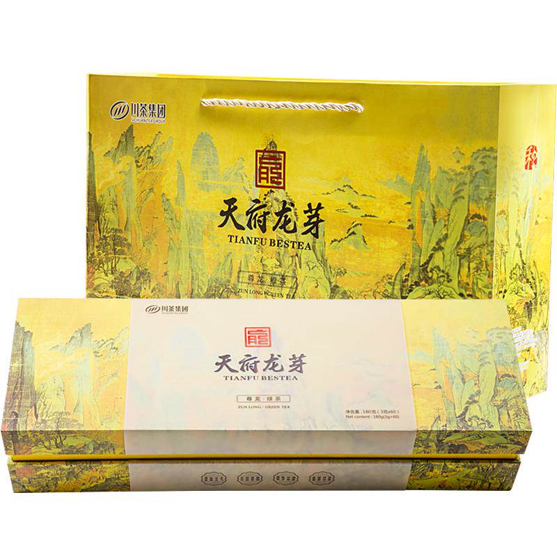 天府龙芽尊龙绿茶礼盒装180g