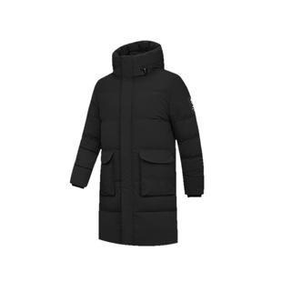 乔丹极寒中长款羽绒服男士抗静电2025冬季新款加厚东北夹克外套装