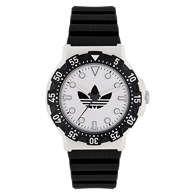 adidas Originals阿迪达斯三叶草夜光黑白配表盘学生男女款手表