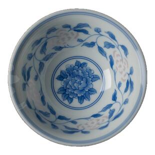 富玉窑官方陶瓷景德镇全手工内绘青花缠枝色釉个人喝茶主人品茗杯