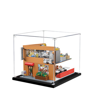 亚克力展示盒适用keeppley名侦探柯南毛利侦探事务所模型收纳盒子
