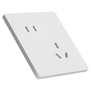 斜五孔插座面板86型墙壁电源开关超薄磨砂哑光家用二三插错位5孔