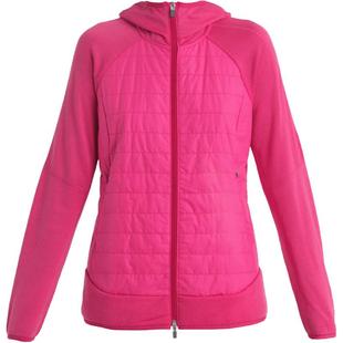icebreaker美利奴羊毛女Quantum Hybrid连帽外套户外徒步滑雪