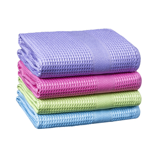 酒店擦杯子专用布不掉毛吸水无痕不留水渍擦玻璃无水印抹布华夫格