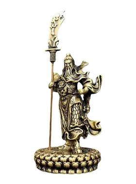 黄铜关公关二爷武财神客厅摆件