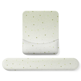 绿色渐变色护腕鼠标垫子女生加厚硅胶办公室桌垫高颜值键盘垫腕托