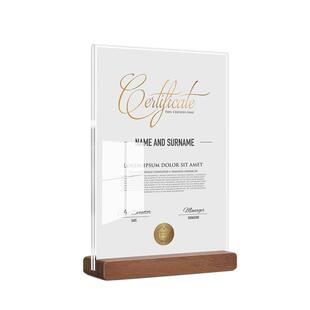 黑胡桃实木奖牌定制定做木质授权牌经销商授牌匾高档水晶牌大气纪念展示牌任命企业优秀员工获奖颁奖荣誉证书