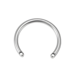 钛合金马蹄环0.9mm侧牙口内螺旋睡觉免摘养耳洞耳骨环饰品耳钉杆
