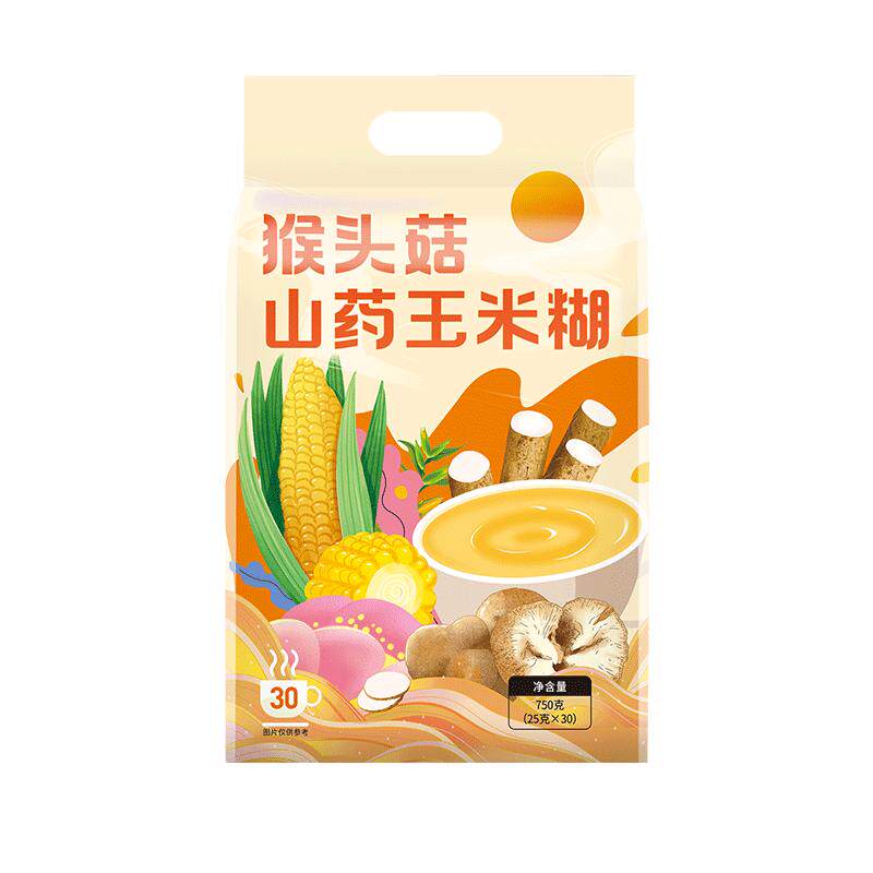 【烈儿专享】猴头菇山药玉米糊低脂即食胃养饱腹食品营养早餐冲饮