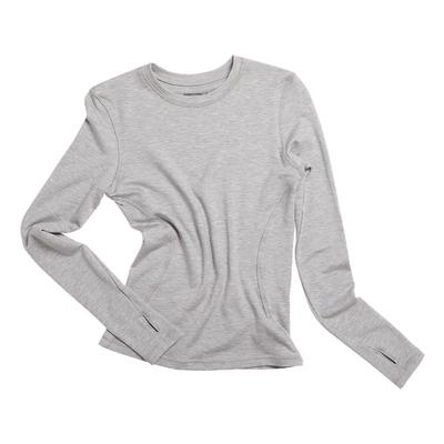 CLIMAX VISION莱赛尔绒感亲肤结构分割高弹修身内搭打底衫长袖T恤