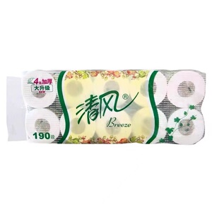 清风有芯4层柔韧20卷卫生纸实惠
